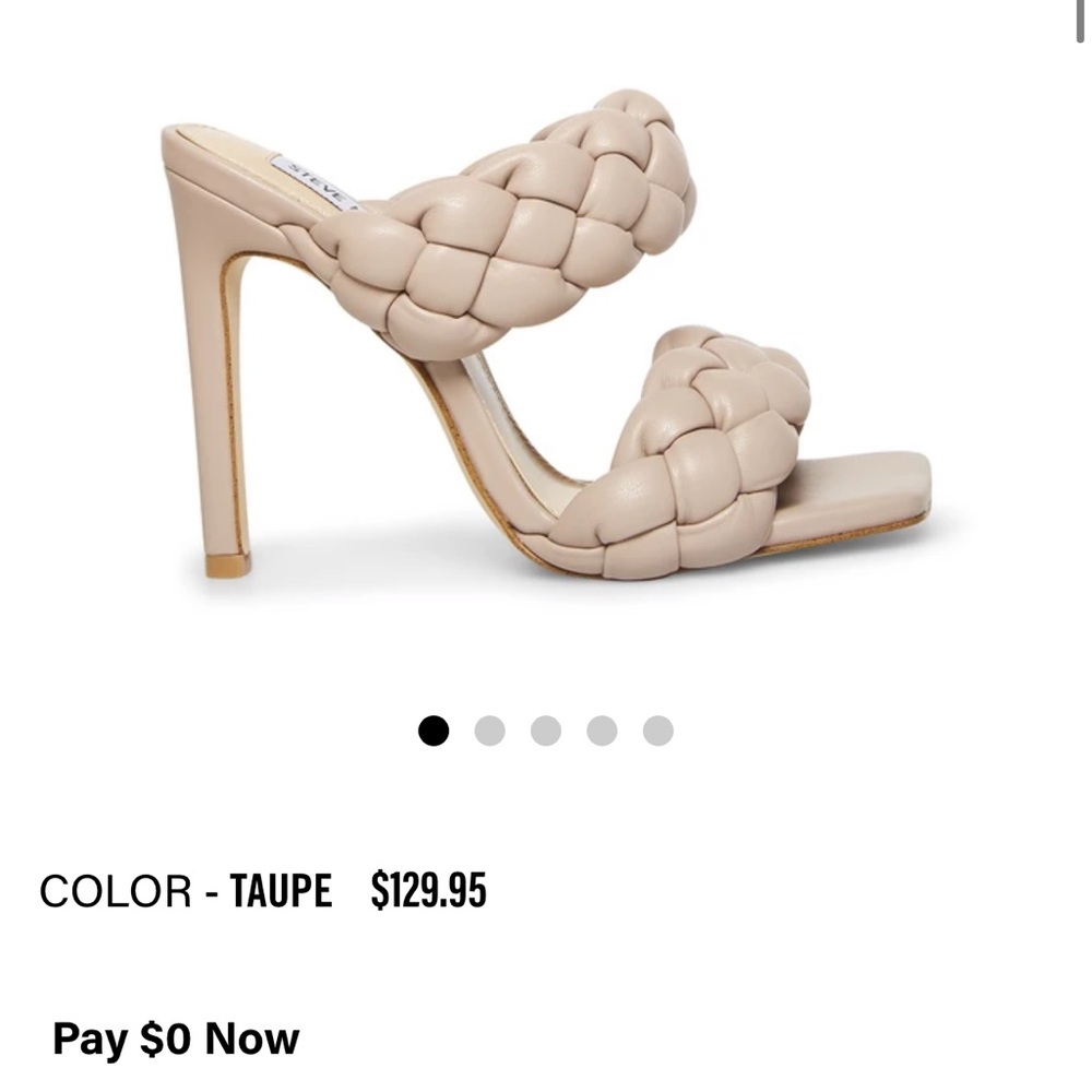 NEVER WORN - STEVE MADDEN KENLEY TAUPE HEELS